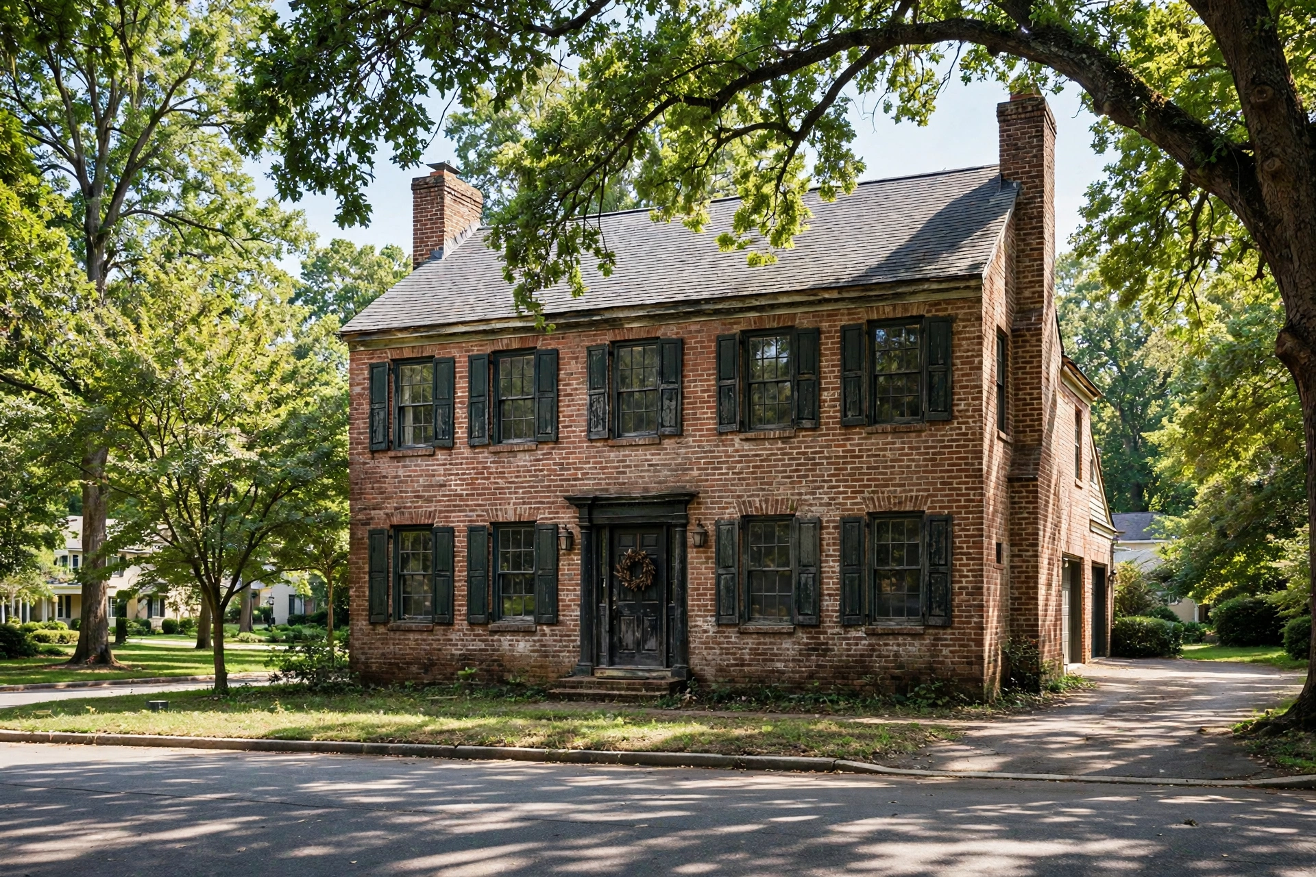 Before photo,  Brick Painting in Mitchellville, by Bowie Painting Company