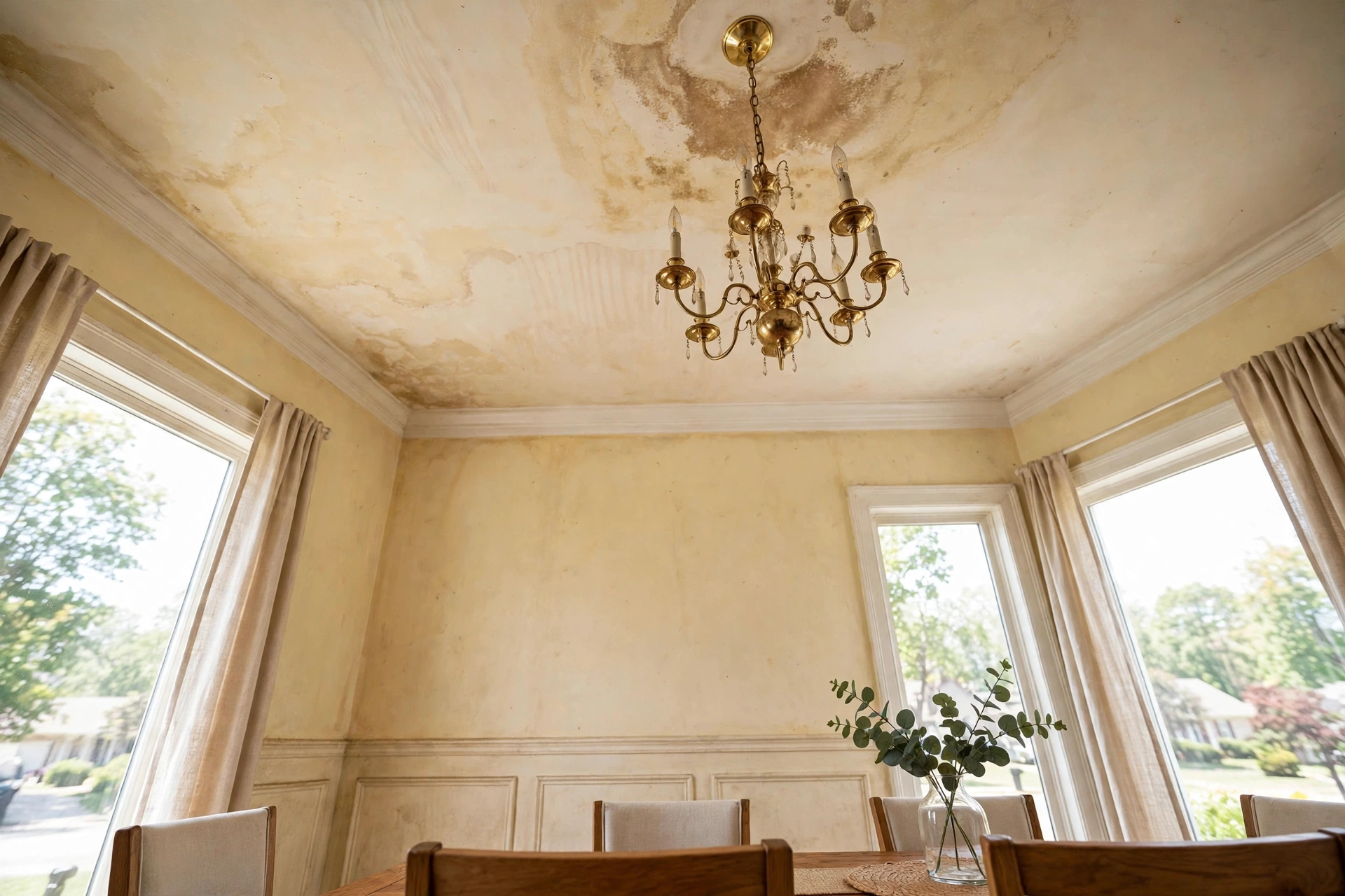 Before photo,  Ceiling Painting in Fairwood, by Bowie Painting Company