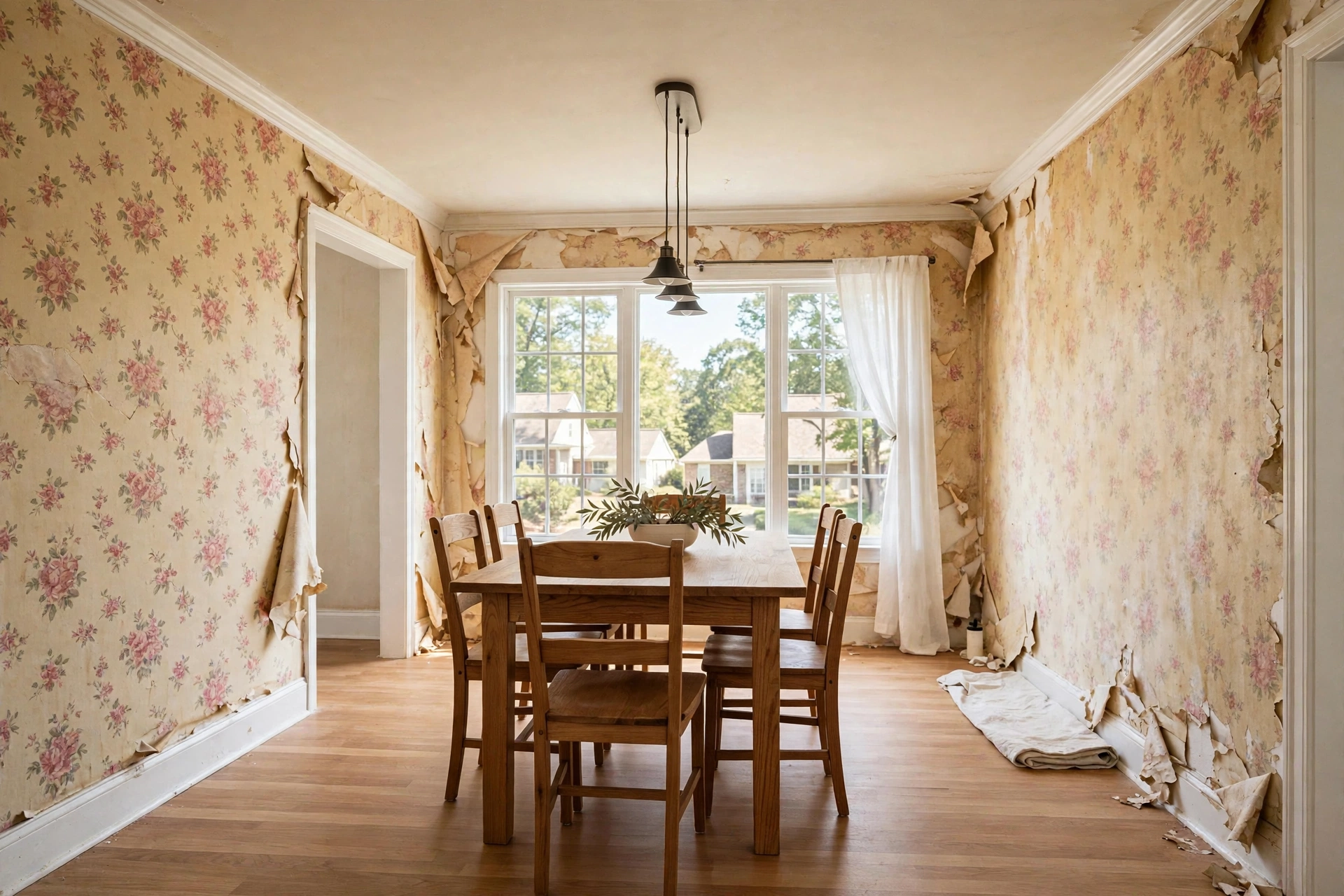 Before photo,  Wallpaper Removal in Tulip Grove, by Bowie Painting Company